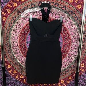Little Black Dress With Lace Detail